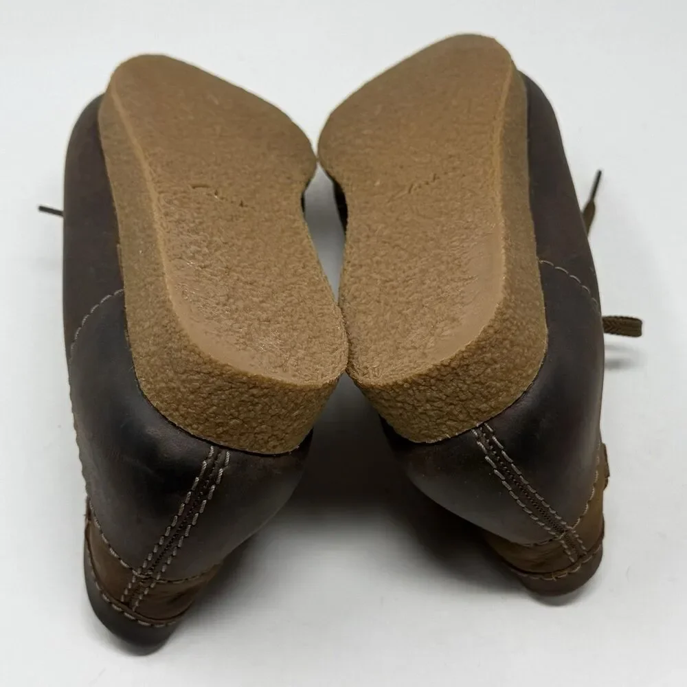 Clarks Shacre Moc Toe Chukka Boots Mens 10 M Brown Leather Crepe Soles NO INSOLE